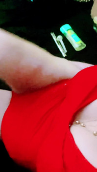 Krissy Sweets blondin i höga klackar