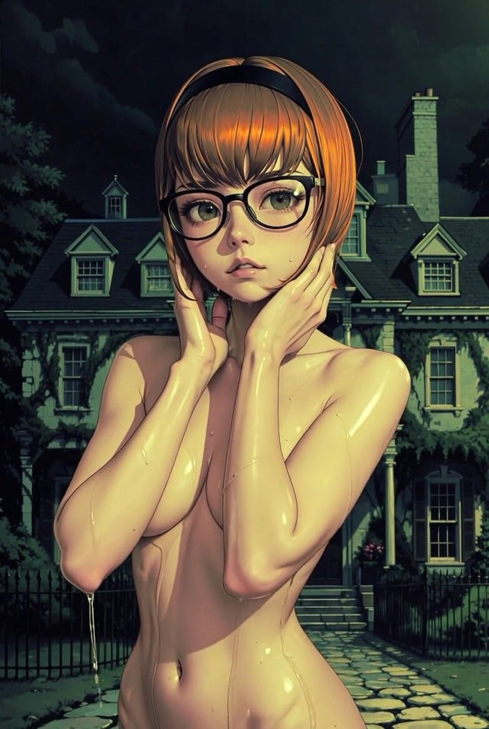 L6RD7BLU3 AI: Fofa bunda Velma sendo uma provocação de pau
