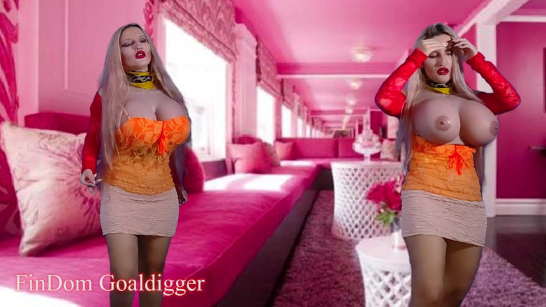 FinDom Goaldigger: Saksi tidak kelihatan permainan komputer JOI