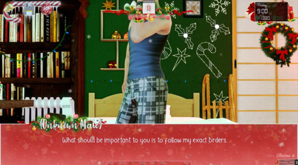 Cumming Gaming: Obegränsad jul [Xmas hentai porrspel] avsnitt.8 arm brottas mot min styvmor...