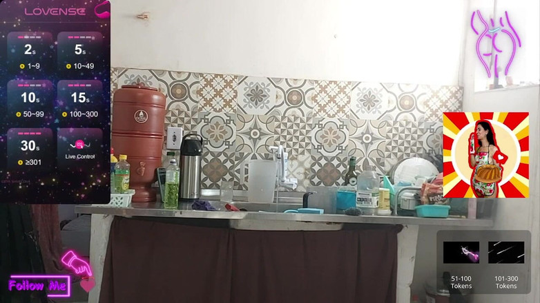 Renatinharj: Sexe chaud dans la cuisine avec la petite Vanessinha Mike