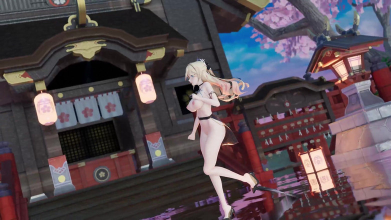 MikuMotion: Agite os peitões balançando, buceta exposta