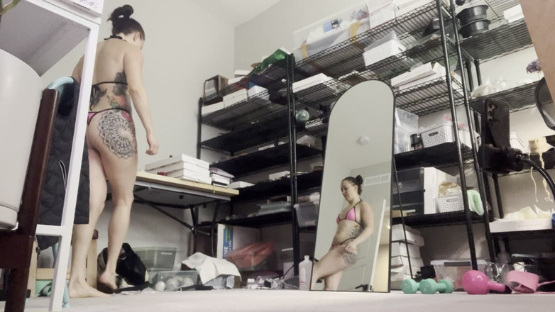 Bigmax8inch: Douche après le fitness, fille solo complète