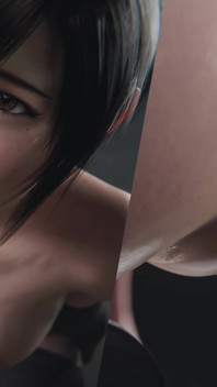 Yuffie Final Fantasy 7 Completely Nude Blowjob Service - Wet & Messy 4K 3D Animation