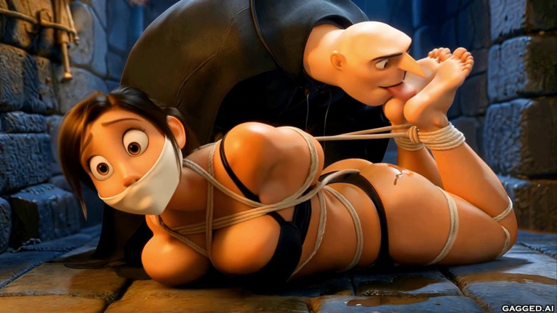 Gagged AI Cartoons: Ağzı tıkalı zindan buluşması