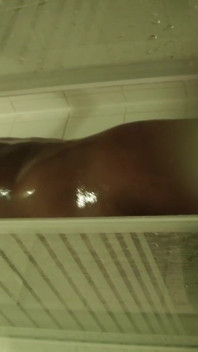 Pretty Black Girl Very Hot in Her Shower