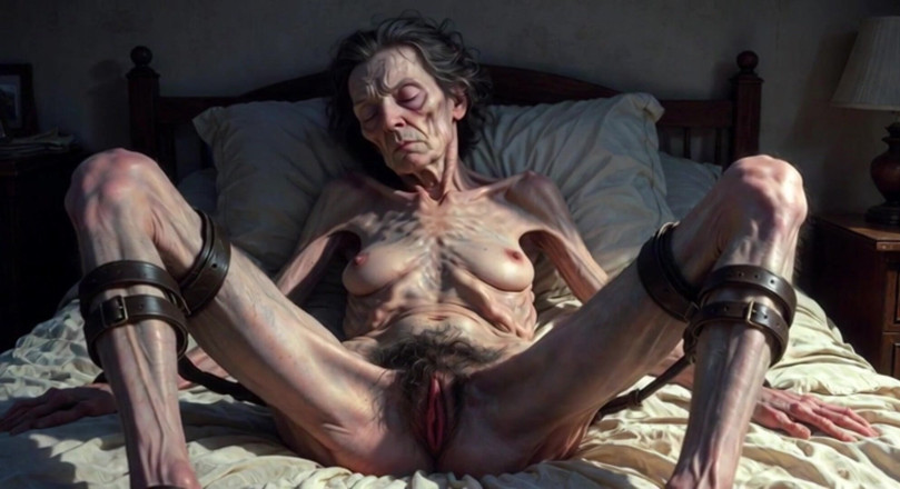 YOUR BEST FANTASY: ยาย 85 ปีถูกมัด - หีขนดกเปิดใหญ่ขอน้ําแตกข้างใน