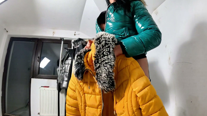 MilfyCalla: Shiny Downjacket Fetish Tease