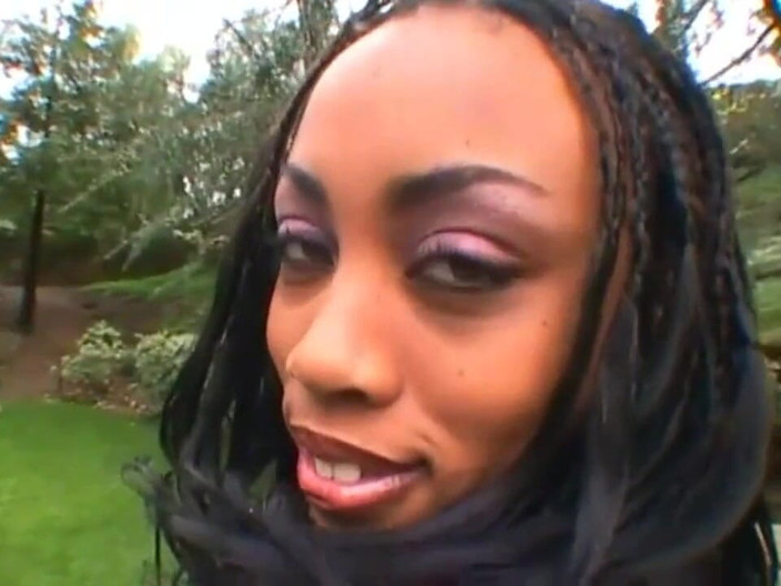 Double Penetration Party: Two hard cocks for a busty ebony girl