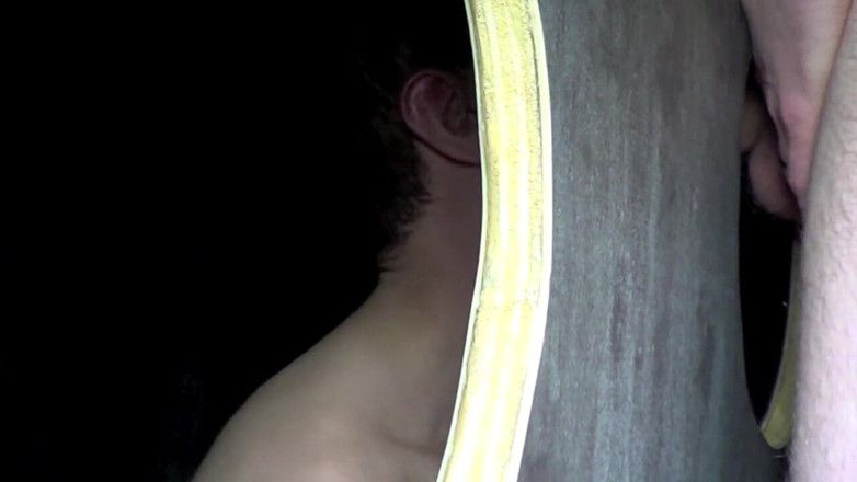 FIRST SEX EXPERIENCE WITH BOY: Straight accept to suck big cock in glory holes