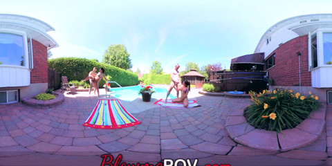 Blow me POV: Couple VR, échange d'orgie, quatuor