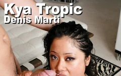Kya Tropic और Denis marti चूसते हुए फेशियल चूसती है