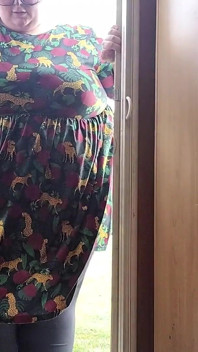 SSBBW Vs Tiny Caravan Doors