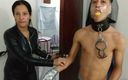 Selfgags femdom bondage: Hravá catwomanka si hraje s osamělým latinoameričanem!