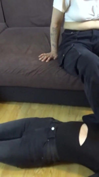 Amateur Lezdom Sock Smelling