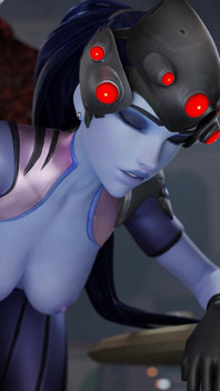 Viúva trabalha pela primeira vez como secretária fodendo com seu chefe 3D Overwatch porn