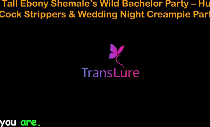 TransLure: English Audio Sex Story - Tall Ebony Shemale's Wild Bachelor Party -...