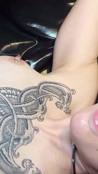 Dirty bukkake party with Xenia cum bitch at her home - Part 1