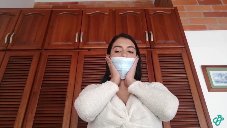 Catalina Days: Blowjob and Cum Eating From Surgical Mask