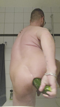 Chris Fucks Himself with Cucumber