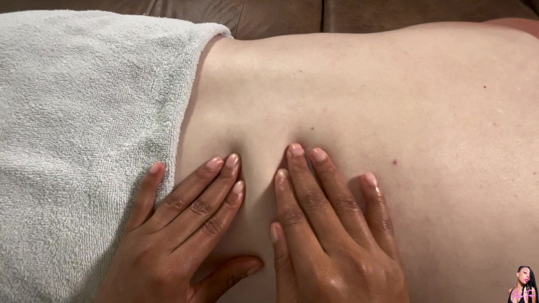Pink Foxx: Ger massage happy ending handjob