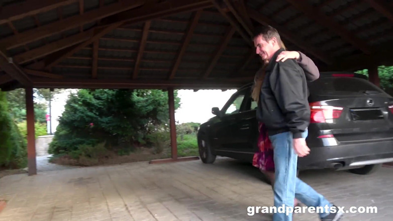 Grandparents X: Old versus young interracial couple at GrandParentsX