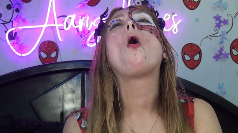 Angel eyes studio: Spider-girl's Extreme Swallowing Challenge! Huge Edible Spiders