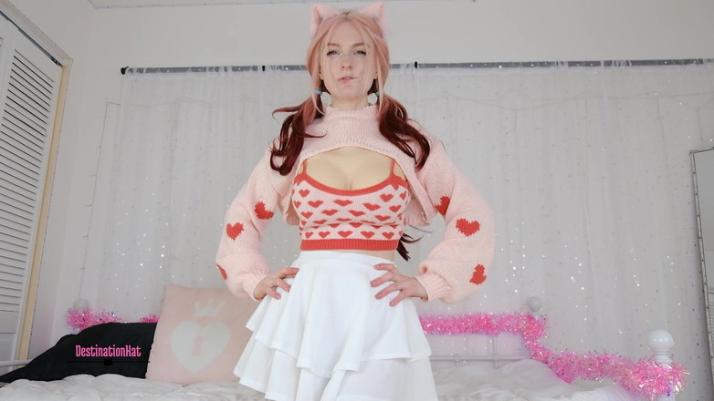 Destination Kat: Cam-meisjes die borsten uitbreiden