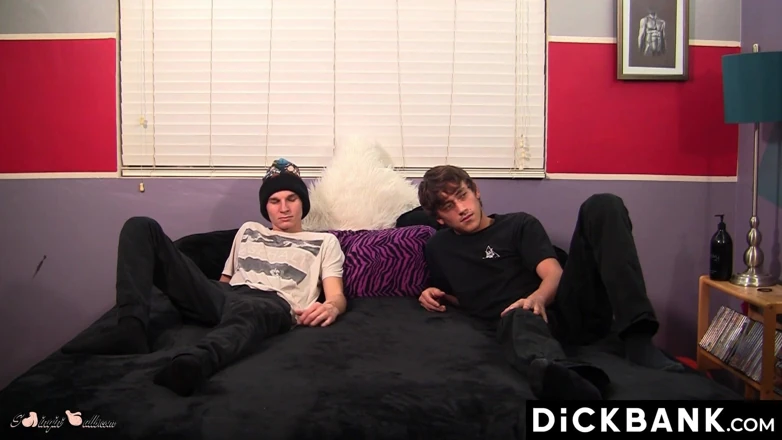 Dick bank: Naughty Montante Steel and William Steel Teases Dick on Cam