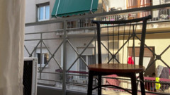 One of the Most Dangerous Videos on the Balcony of a Small Hotel in Athens Playing with My Pussy Cumming and Peeing thumbnail