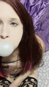 Sexy Bubble Blowing Brat Dirty Talk
