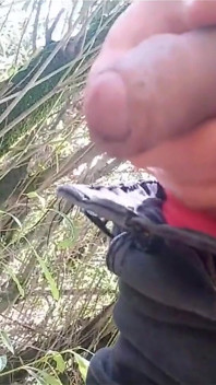Jon Arteen Shows His Dick, Pisses Pee Outdoor, Puts His White Sneakers in Mud