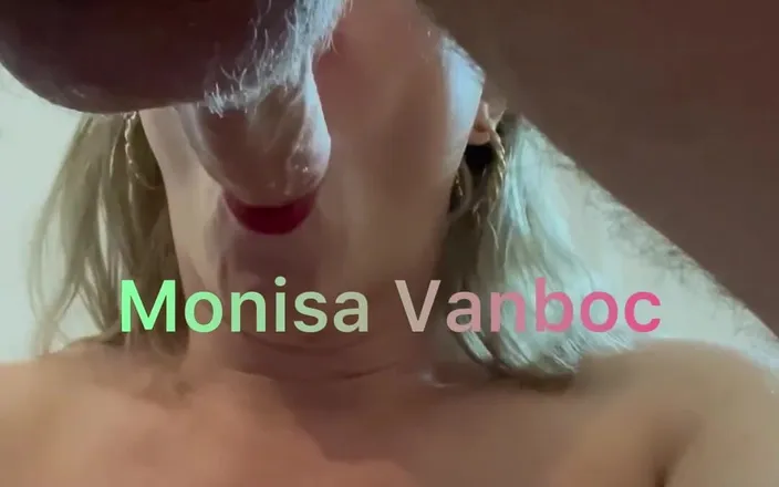 Monisa Vanboc: Horny Sucking a Giant Big Cock From Belgium, Throat Fucked...