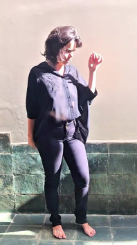 Roupa experimenta: se divertindo sob o sol
