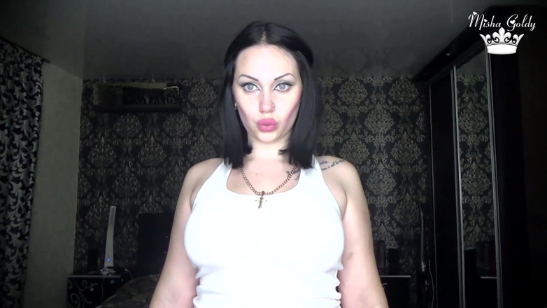 Goddess Misha Goldy: Strong shoulders muscles worship! Sport motivation for pathetic loser like...