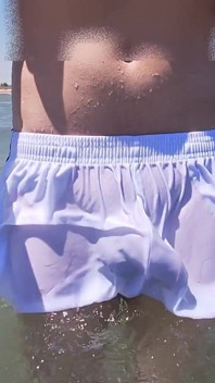 People on the Beach Freak Out When I Get Wet in Shorts