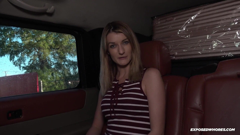 Exposed Whores Media: Broke slut blows her ride share driver for a ride...