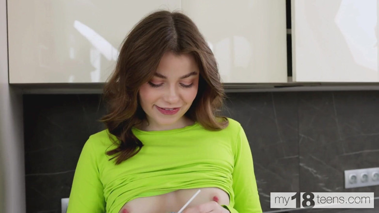 My 18 Teens: My18teens - Adorable Girl Julia Morozzi Fucks Her Hairy Pussy