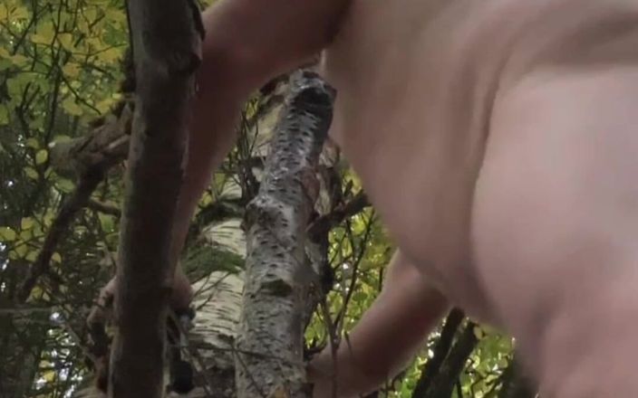 No limit cbt slave: Plaisir anal avec une branche d’arbre dans la forêt