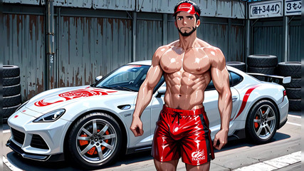 Erotic Man: Ai znaky se svaly bez košile