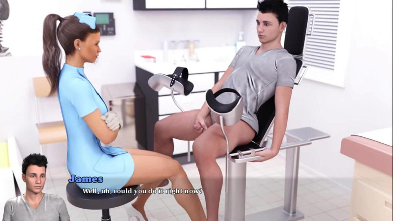 Dirty GamesXxX: Amnesia: the nurse is jerking off a patient in the...