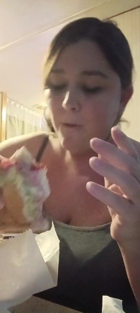Goddess Eating Pizza