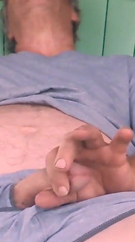 Long Stroking the Cock and Fingering and Ejaculating