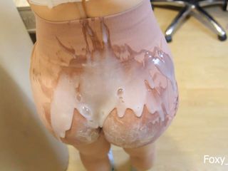 Foxy_Lovers: Huge Crazy Messy Dry Humping on Fake Cum Covered Ass