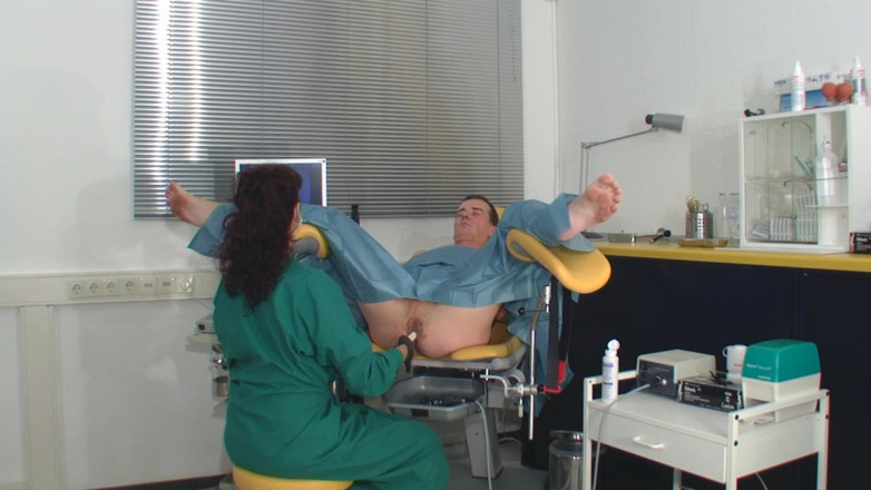 Rubber & Clinic Studio - 1ATOYS: Kinky anal exam with ultrasound