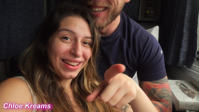 Chloe Kreams: Getting Railed on Amtrak! Risky Oral &amp; Fucking Part 1 - Chloe Kreams,...