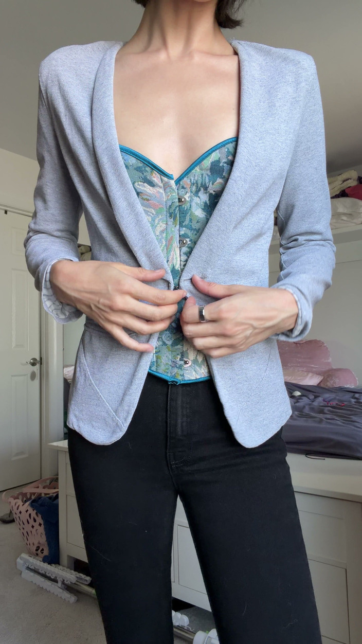 Ms_Emmy_Lynn: Sfw Corset Jeans Sexy Business Outfit