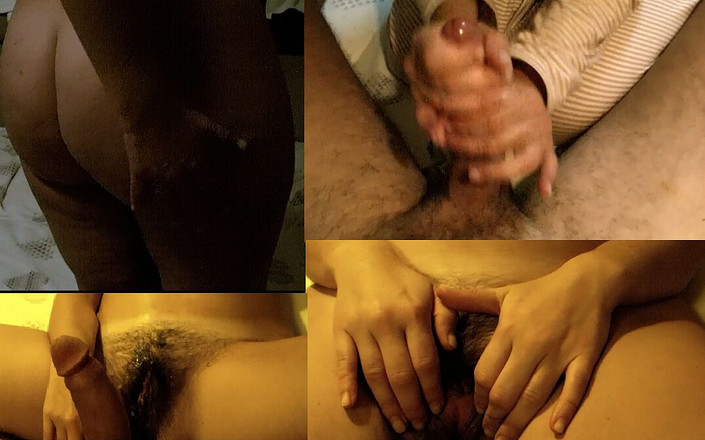 Playground: 그녀의 보지에 정액 - 핸잡 후장, 핑거링, 젖은 털이 무성한 보지에 사정