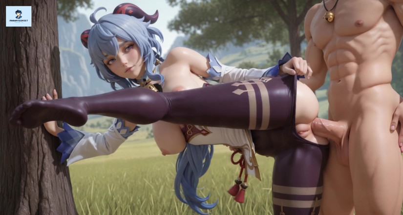 Animatedfeet: Genshin Impact Ganyu Animated Anal Footjob Titjob