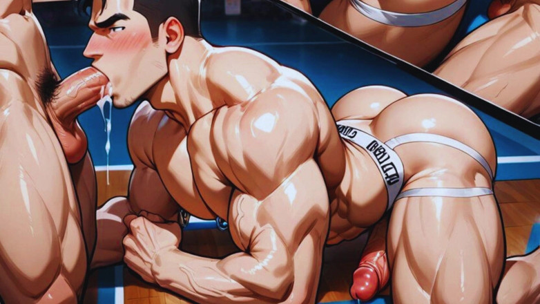 Real narrated fantasy Hentai: 팀의 쿼터백은 여러 명의 선수들에게 하드코어 갱뱅에서 성관계를 당했다.